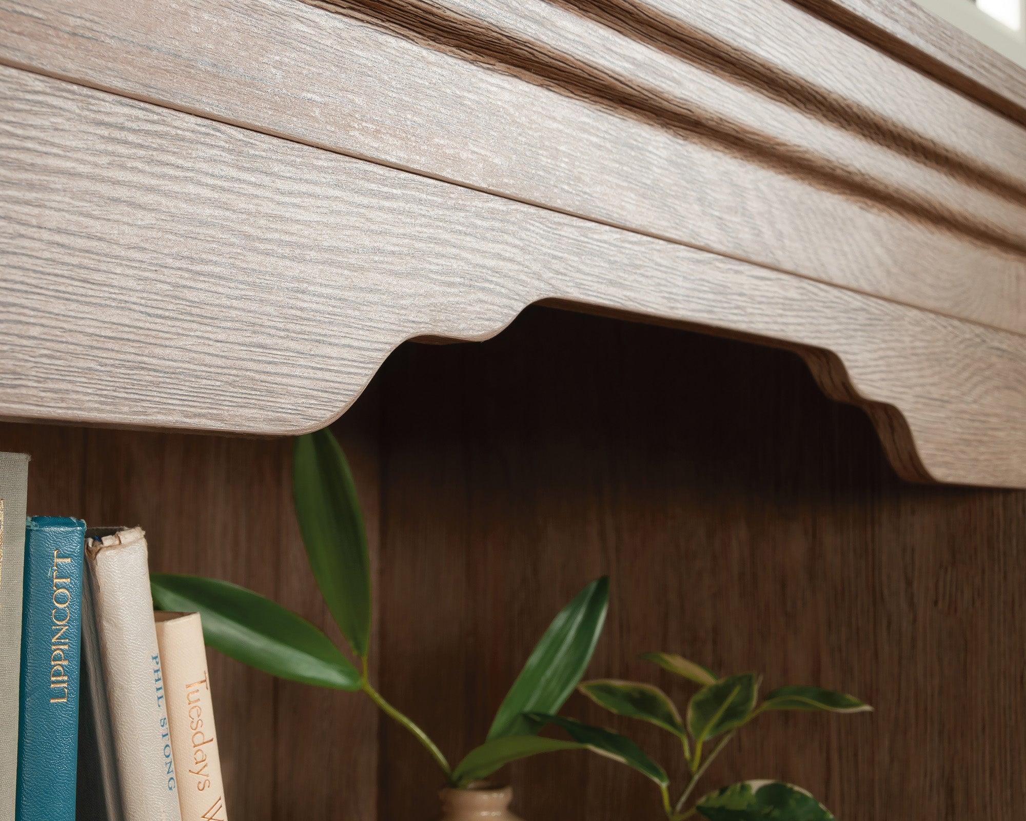 Rollingwood  Bookcase with Drawer in Brushed Oak