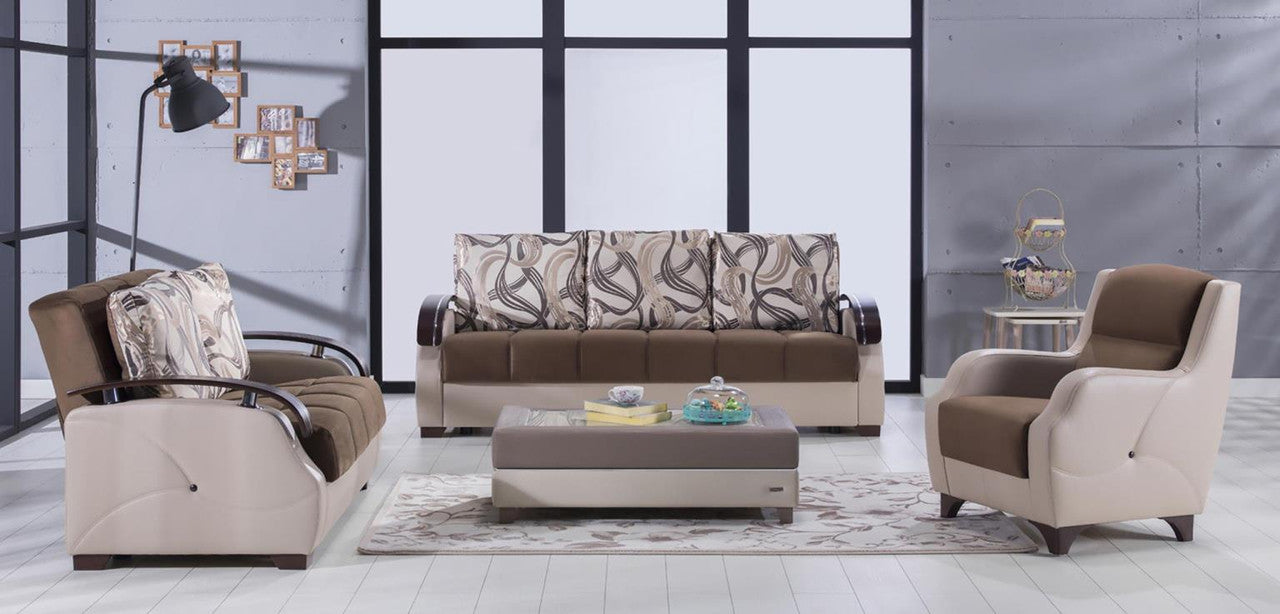 Bellona Costa 3 Seat Sleeper Sofa by Bellona BEST BROWN