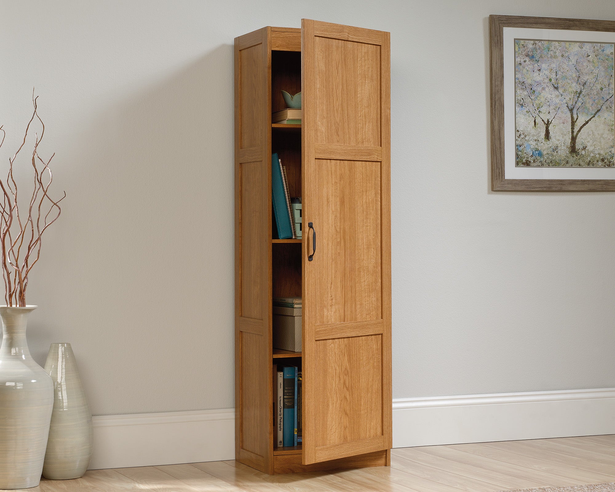 Sauder Select Storage Cabinet  Oak