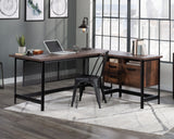 Briarbrook L-Shaped Computer Desk in Barrel Oak