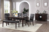 Dining Table & 4 Side Chairs & Bench