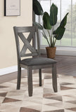 Gray Dining Table W/6 Side Chairs