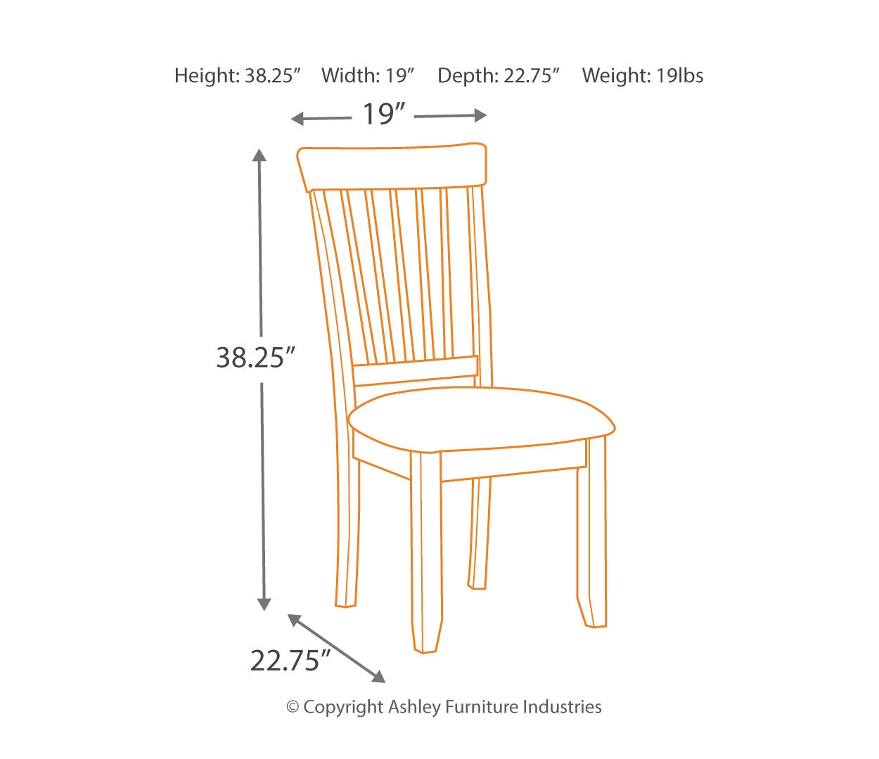 Berringer Dining UPH Side Chair (2/CN)