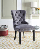 Dark Gray Velvet Dining Side Chair (Price Per Chair/Moq 2)