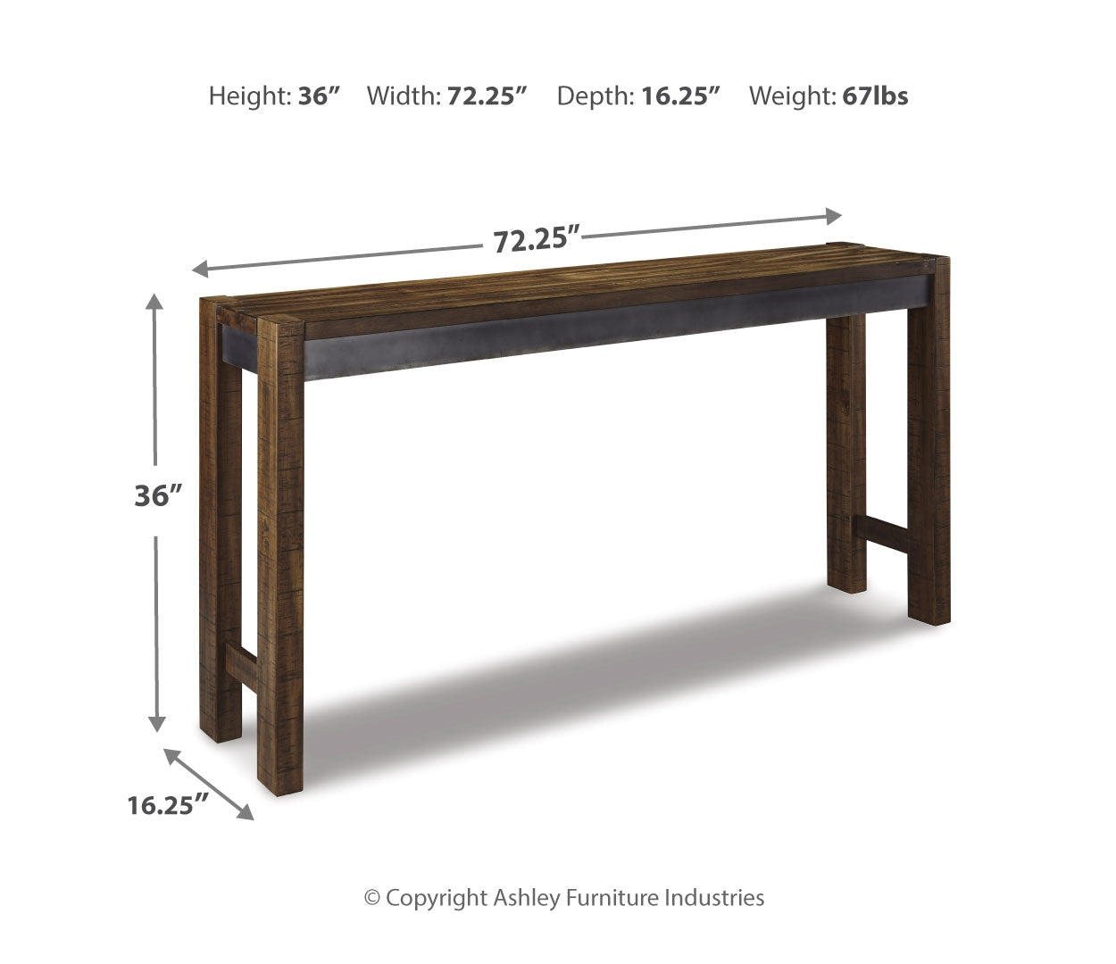 Torjin Long Counter Table