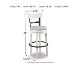 Valebeck Tall UPH Swivel Barstool(1/CN)