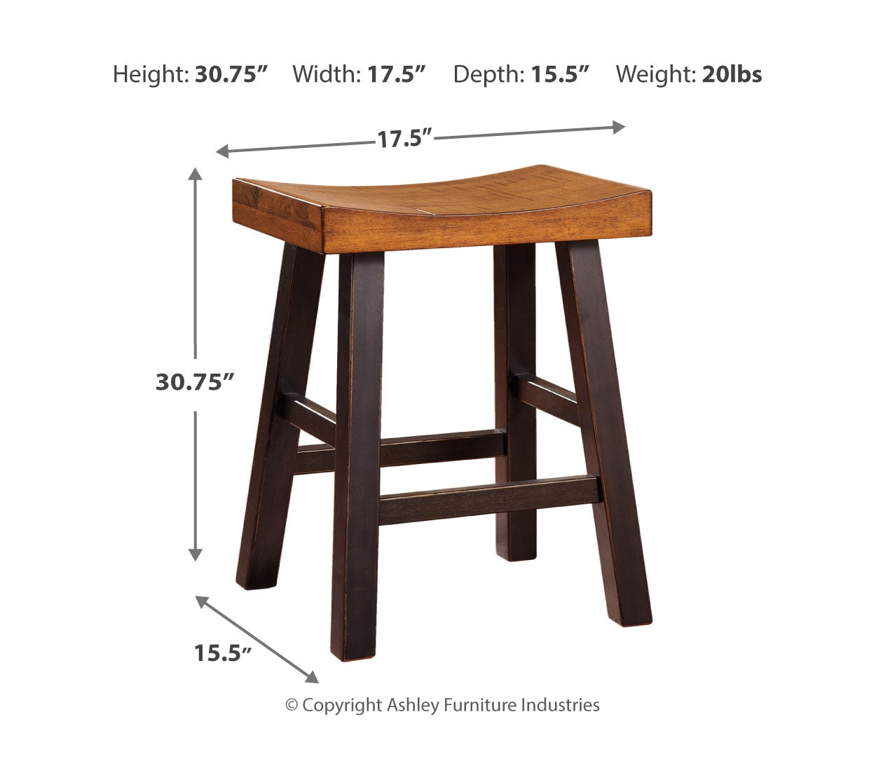 Glosco Tall Stool (2/CN)