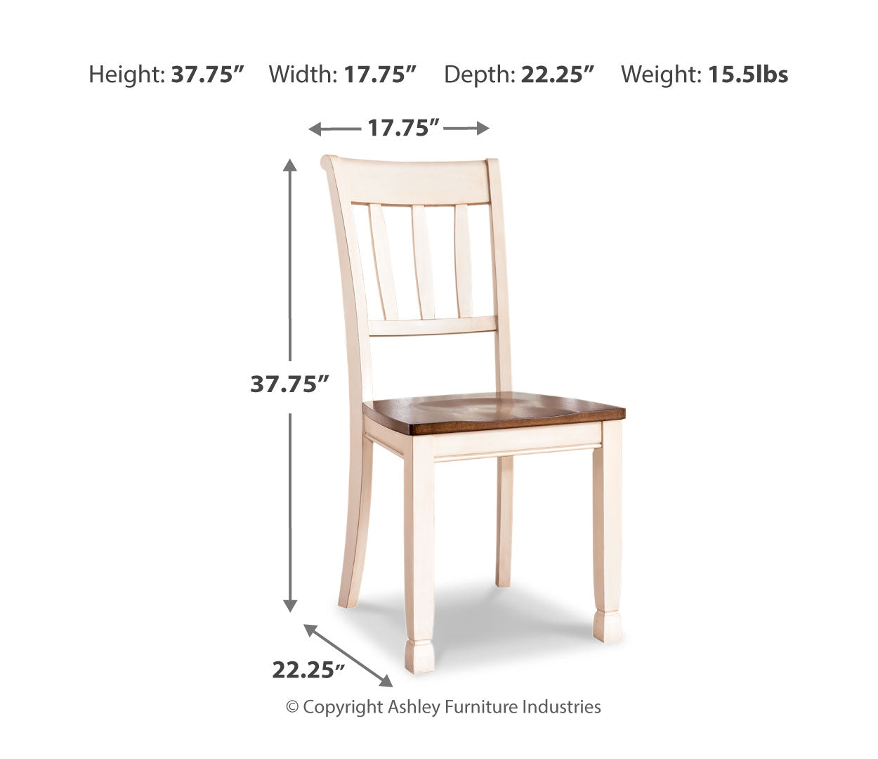 Whitesburg Dining Table and 6 Chairs