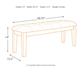 Ralene Large UPH Dining Room Bench