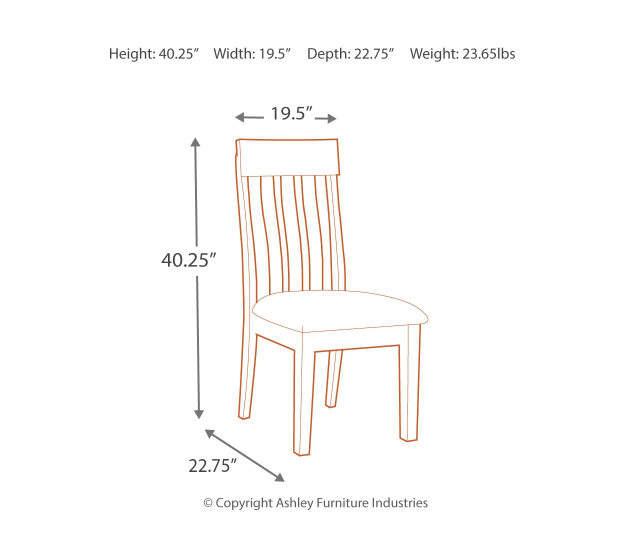 Ralene Dining UPH Side Chair (2/CN)