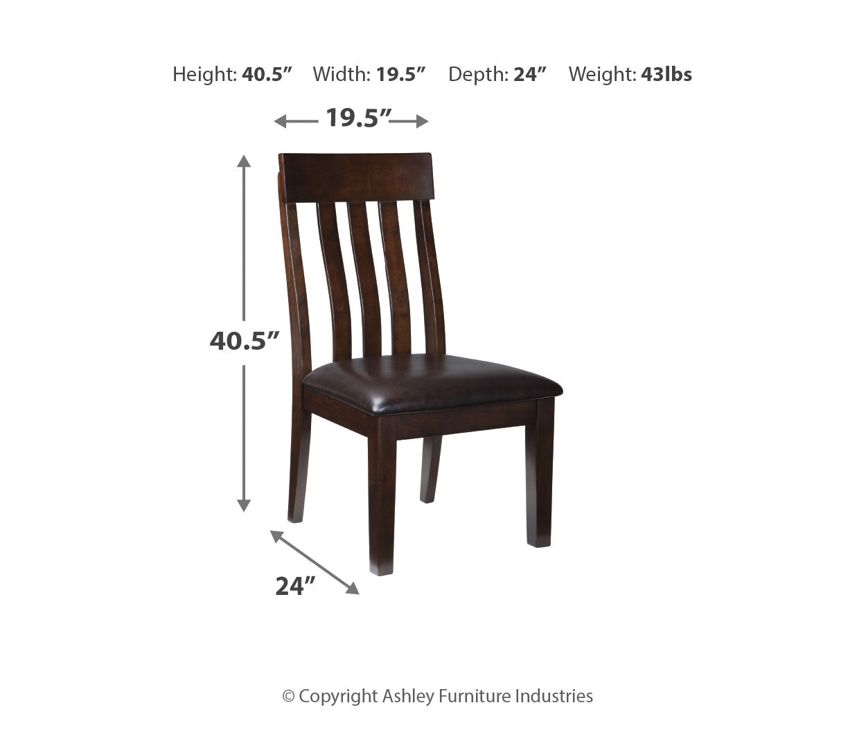 Haddigan Dining UPH Side Chair (2/CN)