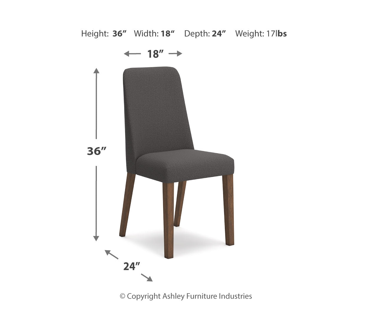 Lyncott Dining Table and 4 Chairs