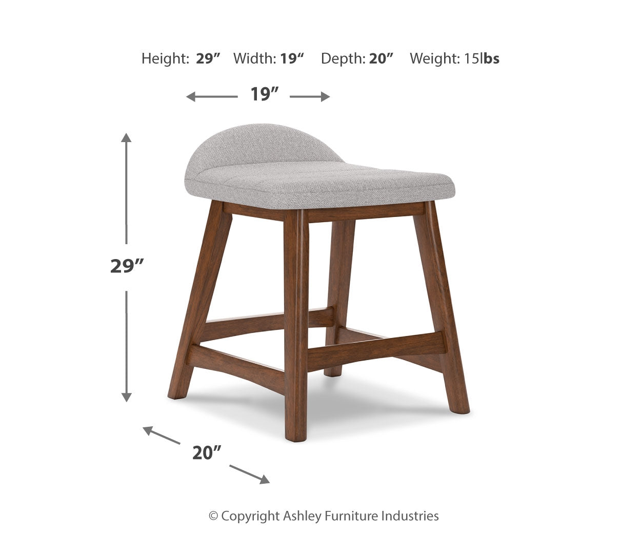 Lyncott Counter Height Dining Table and 4 Barstools