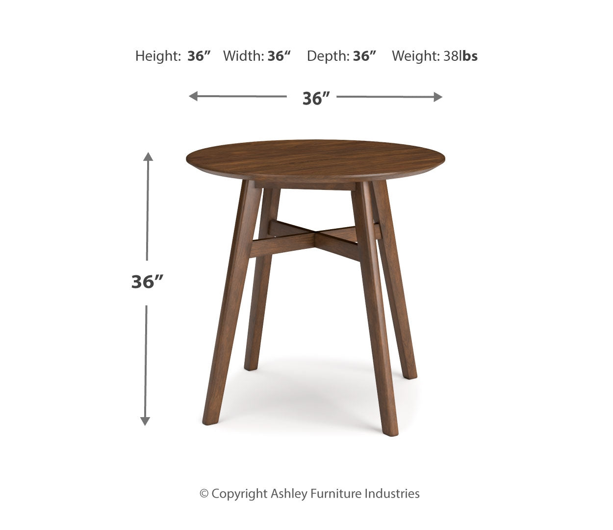 Lyncott Counter Height Dining Table and 4 Barstools