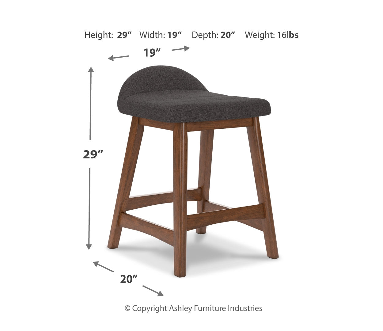 Lyncott Counter Height Dining Table and 4 Barstools