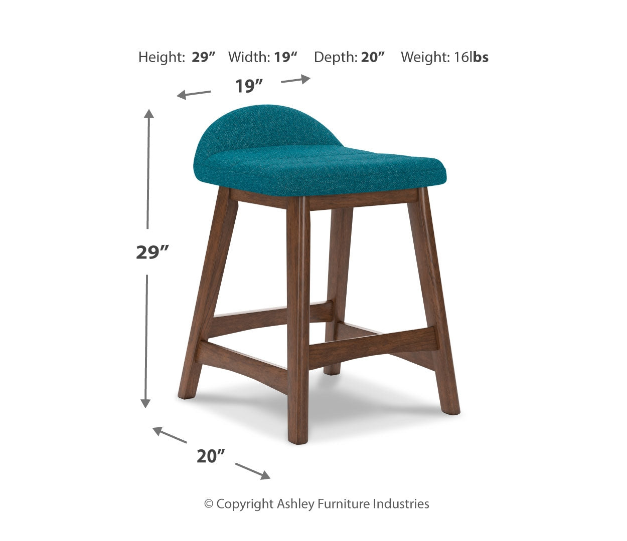 Lyncott Counter Height Dining Table and 4 Barstools