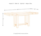 Moriville RECT DRM Counter EXT Table