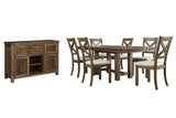 Moriville Dining Table and 6 Chairs with Storage