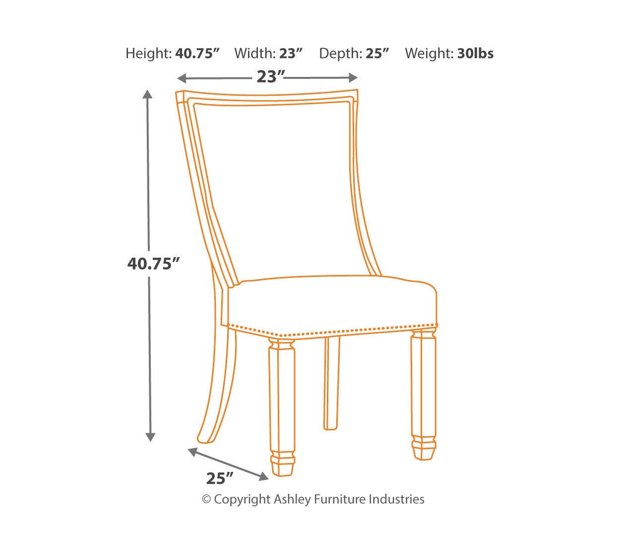 Bolanburg Dining UPH Side Chair (2/CN)