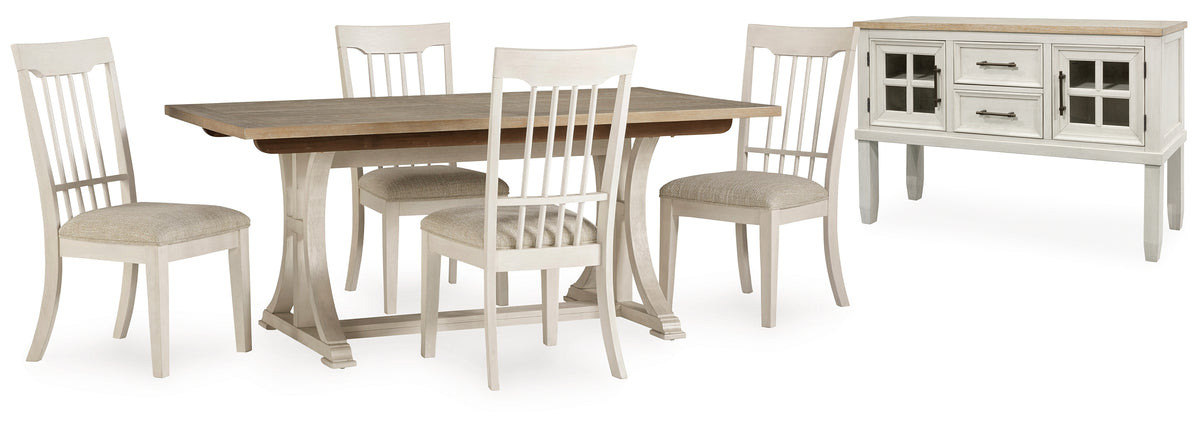 Shaybrock Dining Table and 4 Chairs with Storage