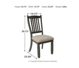 Tyler Creek Dining UPH Side Chair (2/CN)