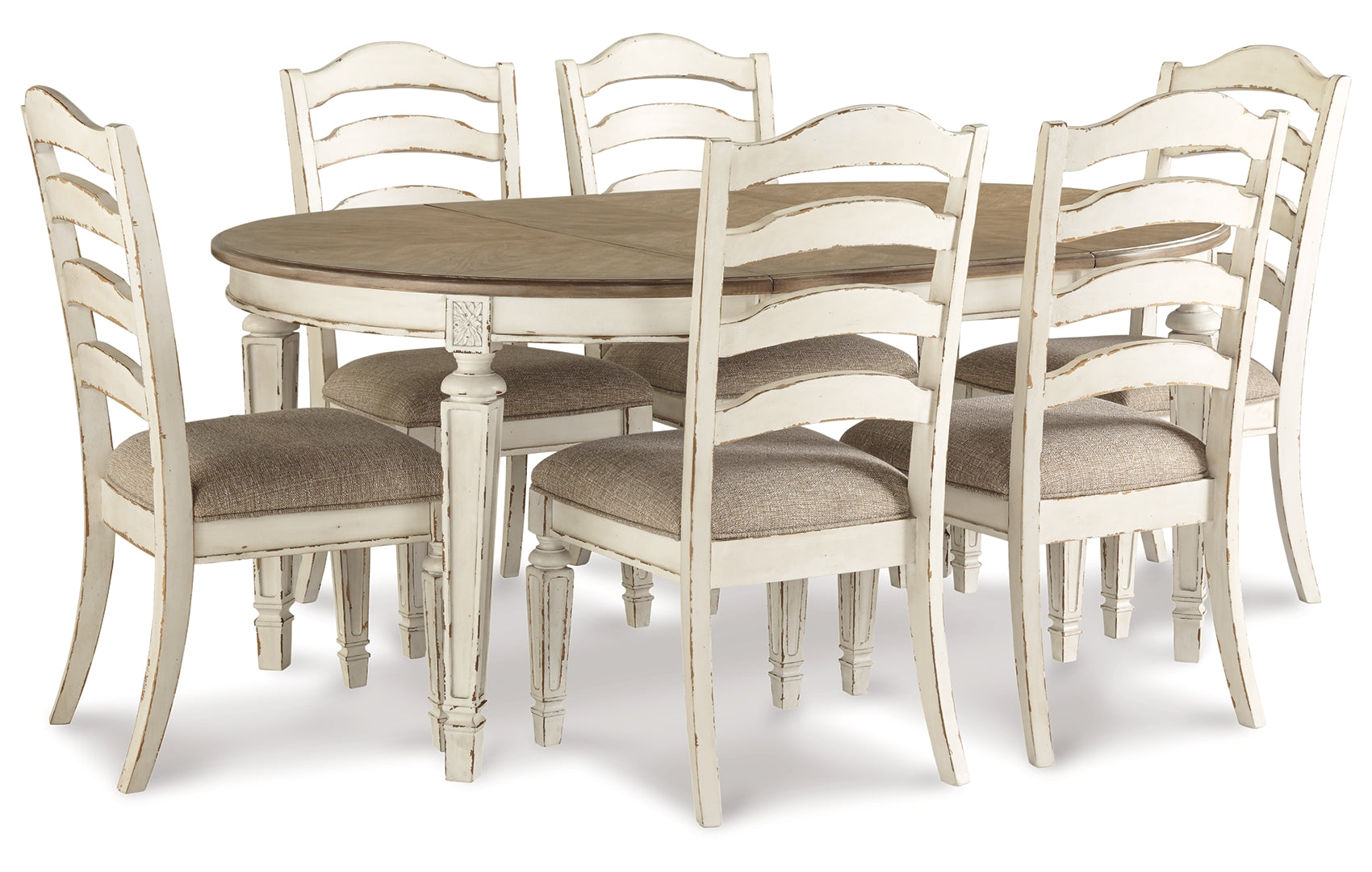 Realyn Dining Table and 6 Chairs