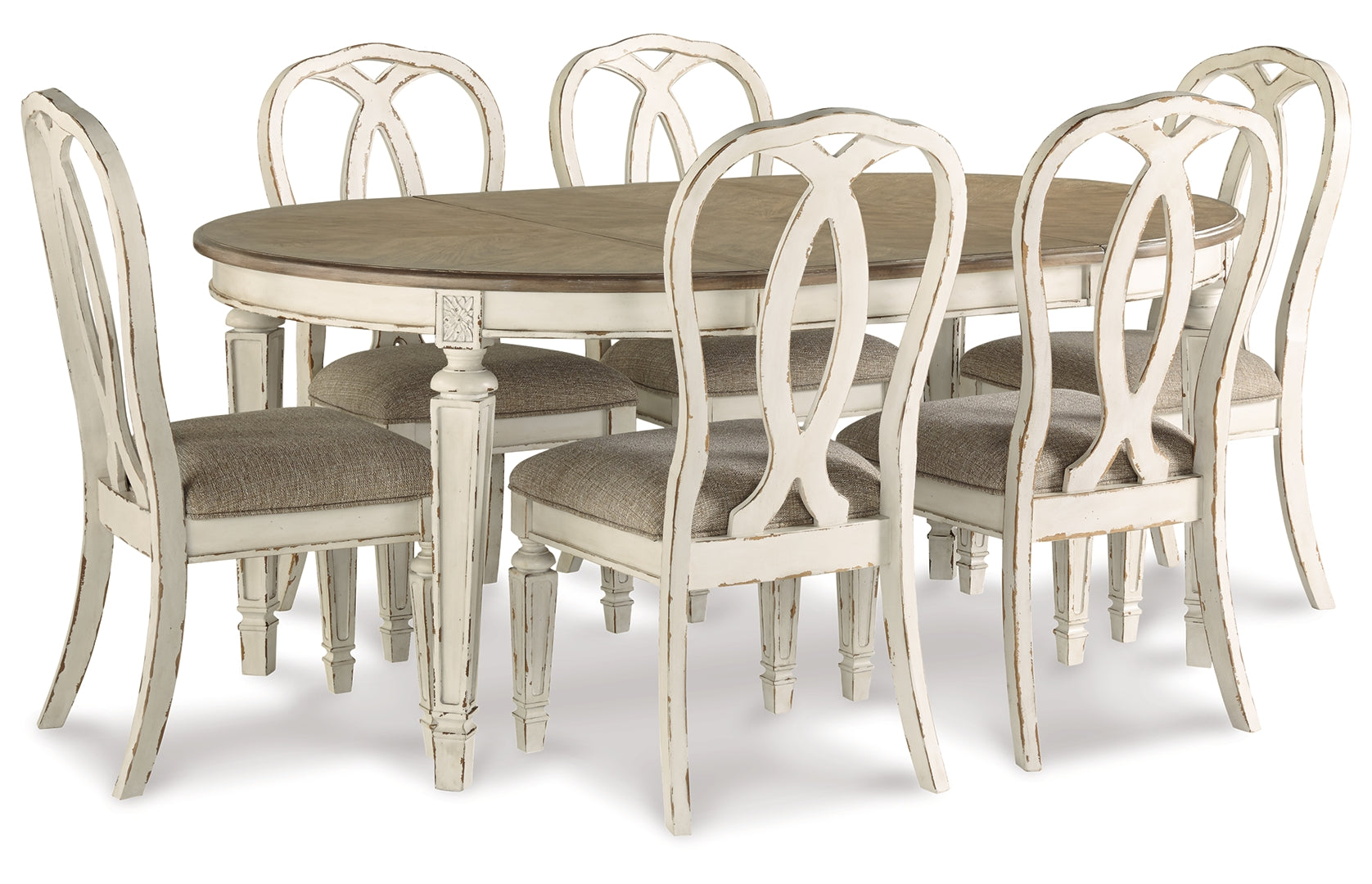 Realyn Dining Table and 6 Chairs