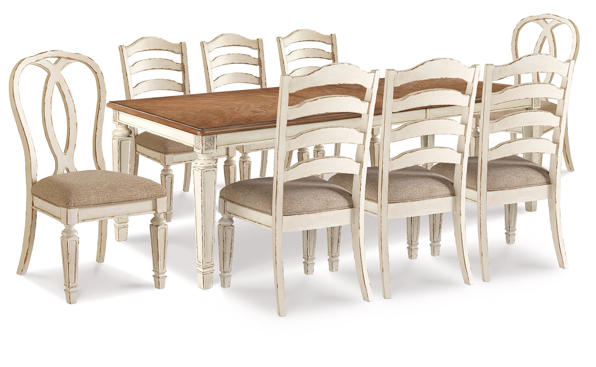 Realyn Dining Table and 8 Chairs