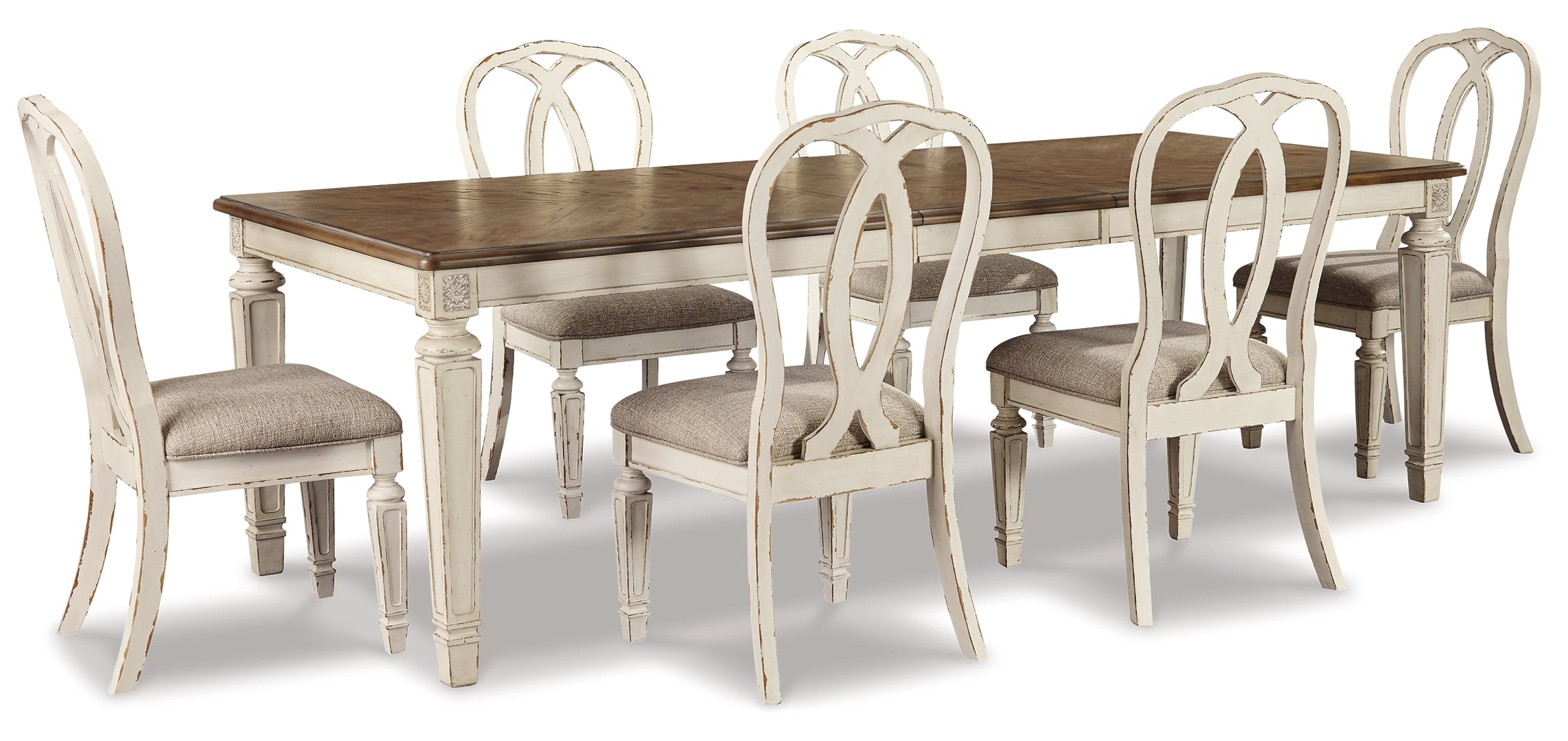 Realyn Dining Table and 6 Chairs