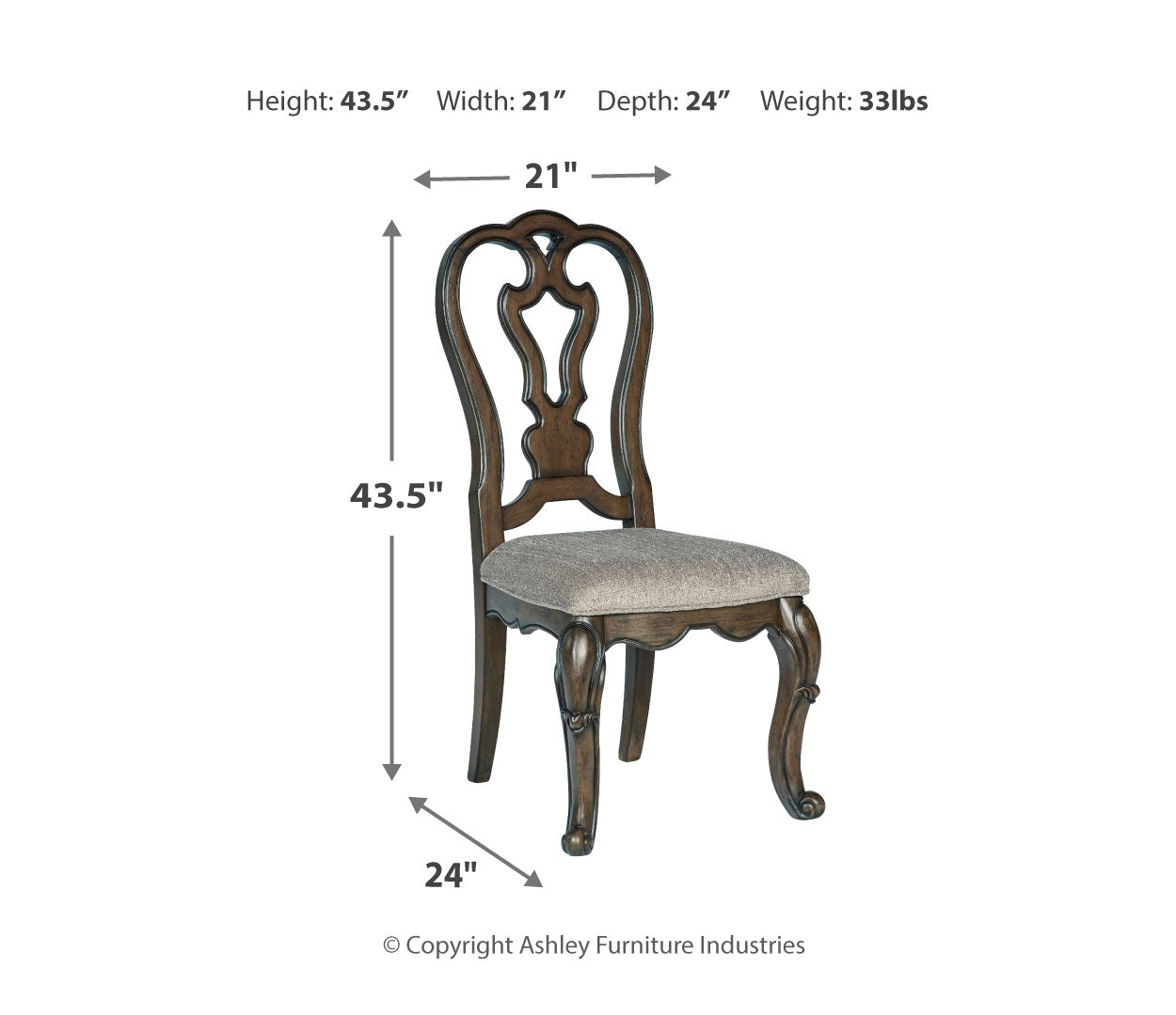 Maylee Dining Table and 6 Chairs