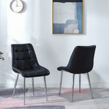 Artisan Aazad Dining Chairs (Set of 4) Leather Black