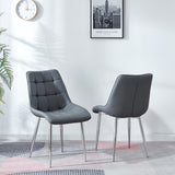 Artisan Aazad Dining Chairs (Set of 4) Velvet Gray