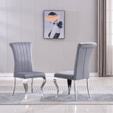 Artisan Gabreille Dining Chairs (Set of 2) Grey Silver