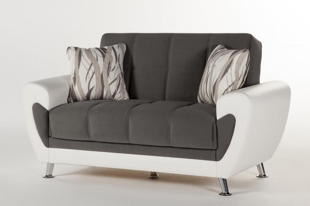 Bellona Duru Love Seat (Plato Dark Gray) by Bellona Default Title