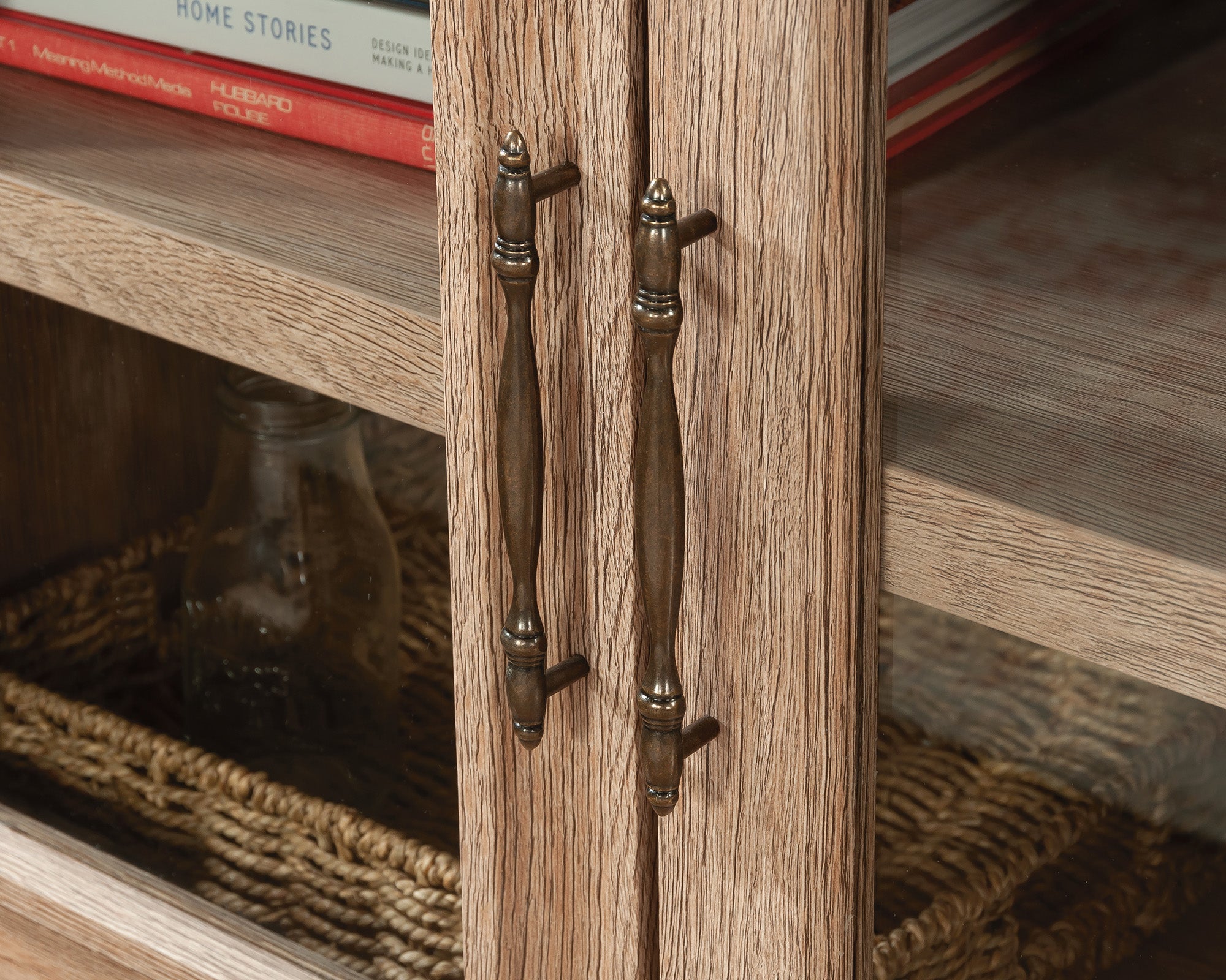 Rollingwood  Library Base Storage Cabinet in Brushed Oak