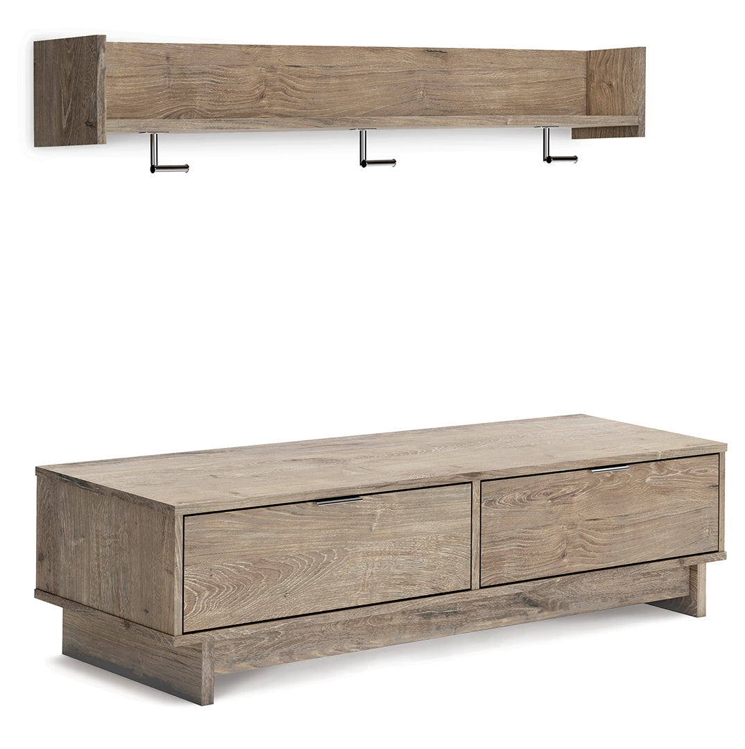 Oliah Bench with Coat Rack