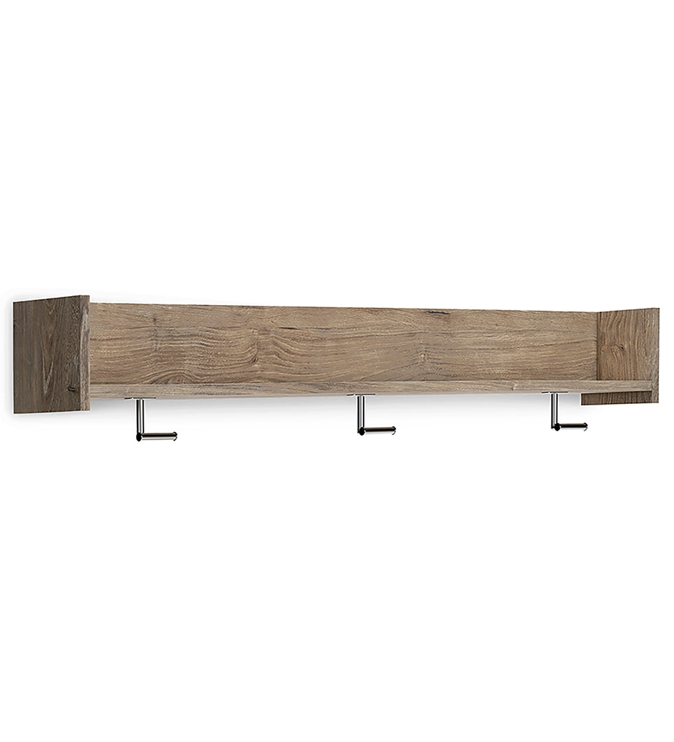 Oliah Wall Mounted Coat Rack w/Shelf