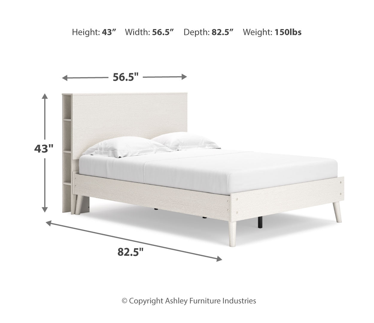 Aprilyn Full Bookcase Bed with Dresser