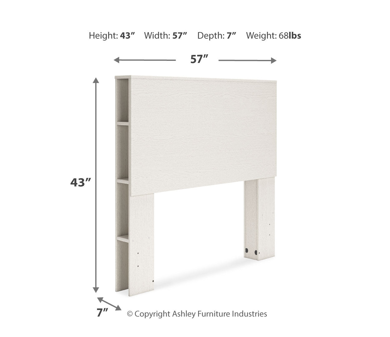 Aprilyn Full Bookcase Headboard with Dresser and 2 Nightstands