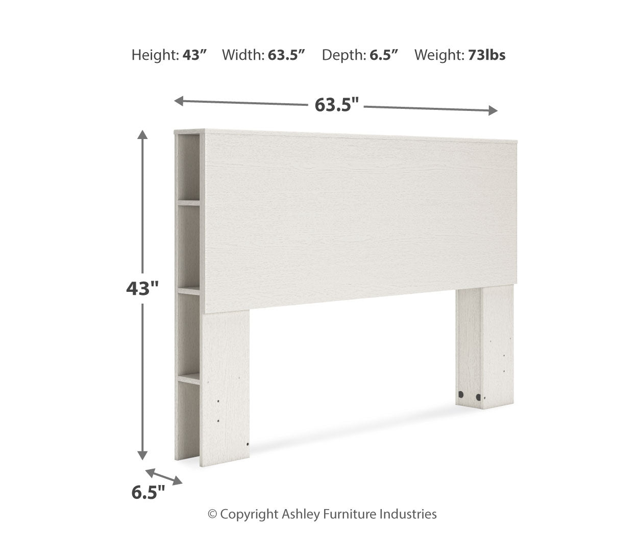 Aprilyn Queen Bookcase Headboard with Dresser