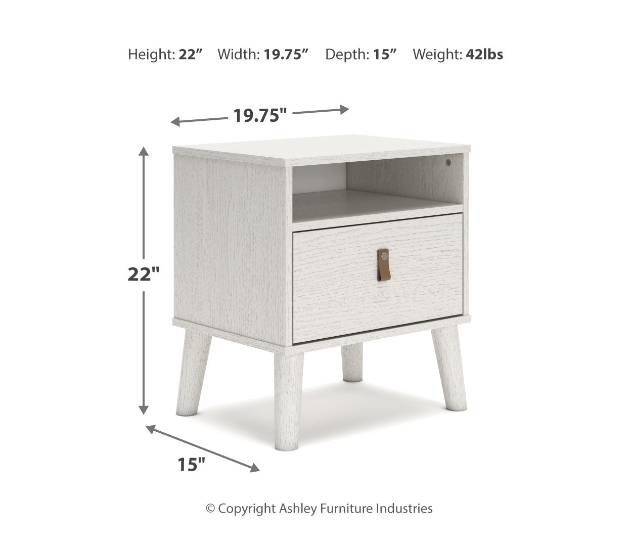 Aprilyn Queen Panel Headboard with Dresser and 2 Nightstands