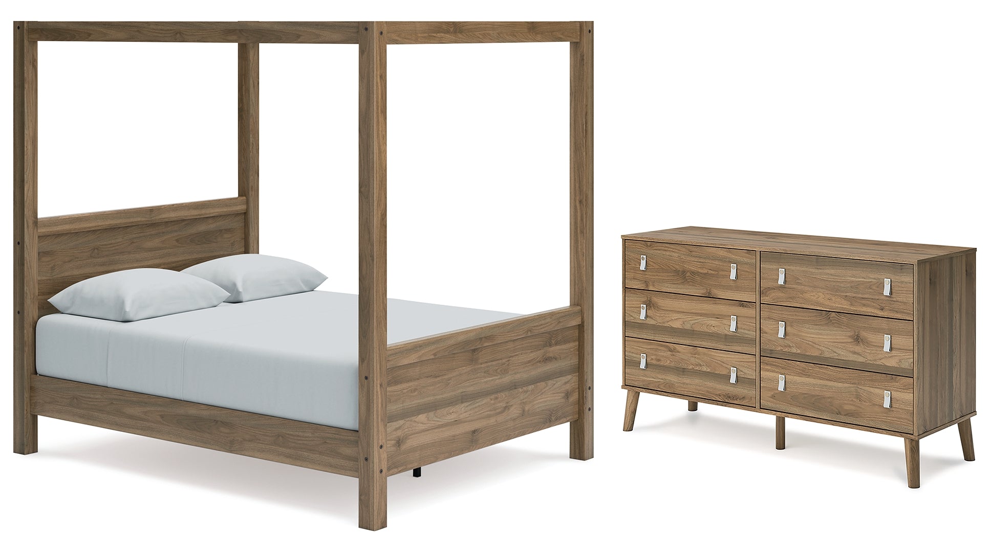 Aprilyn Queen Canopy Bed with Dresser