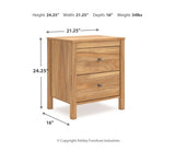 Bermacy Two Drawer Night Stand