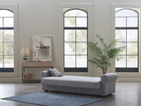 Bellona Elita S 3 Seat Sleeper Sofa (Koopsi Light Gray by Bellona