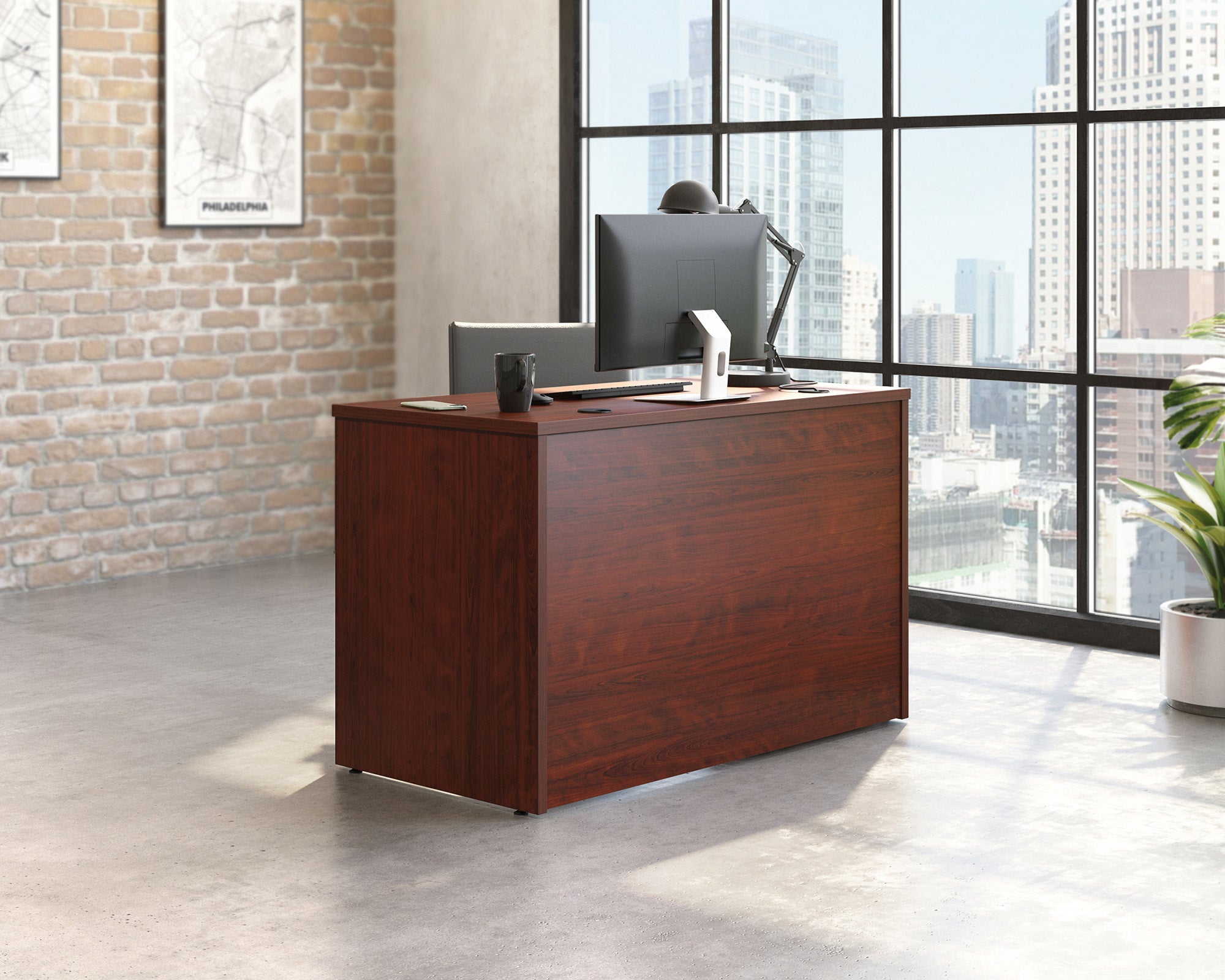 Affirm Commercial Desk 48" x 24" in Classic Cherry