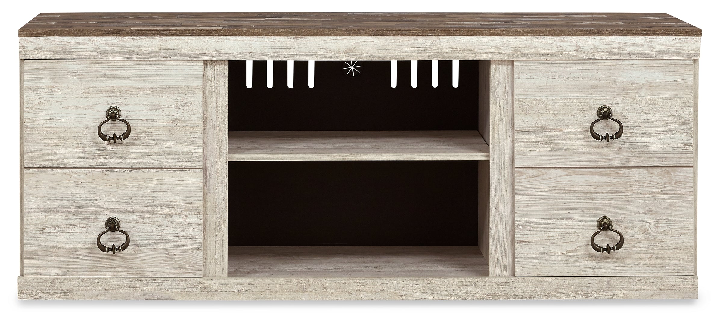 Willowton LG TV Stand w/Fireplace Option