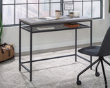 Market Commons  Writing Desk with Storage in Slate Gray