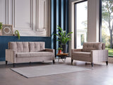 Bellona Emmet Sleeper Sofa by Bellona Theo Cream