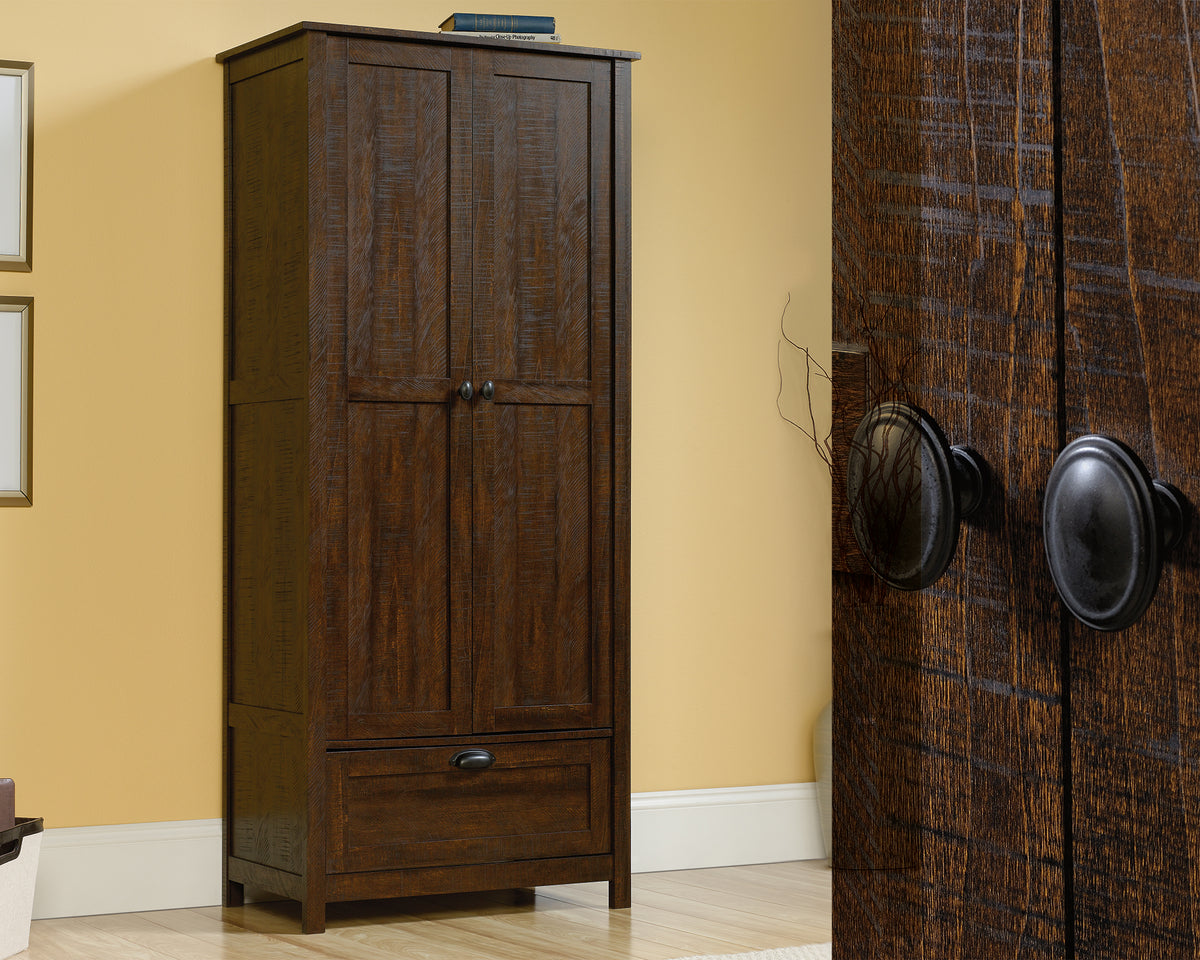 Sauder Select Storage Cabinet Walnut