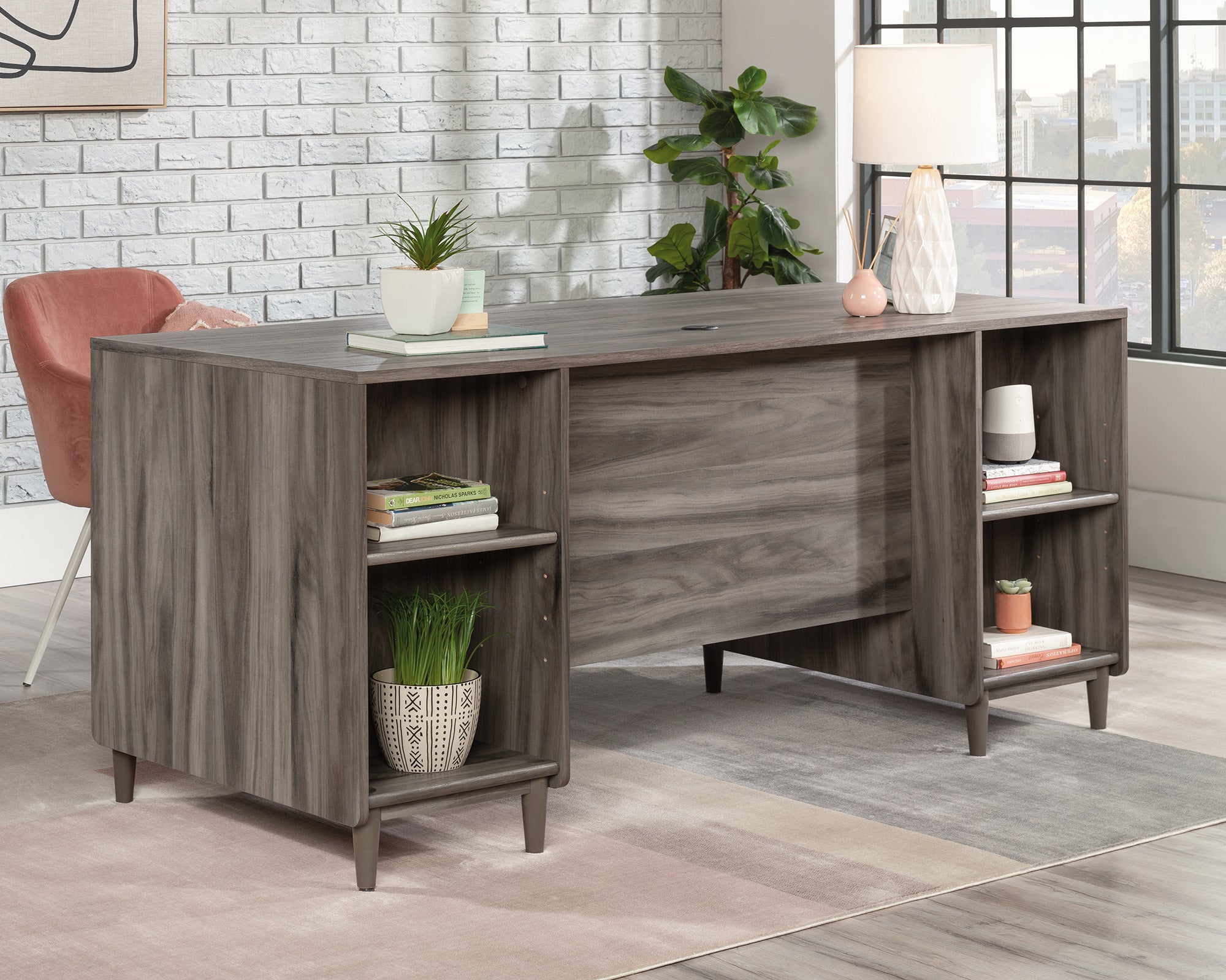 Clifford Place  Executive Pedestal Desk in Jet Acacia